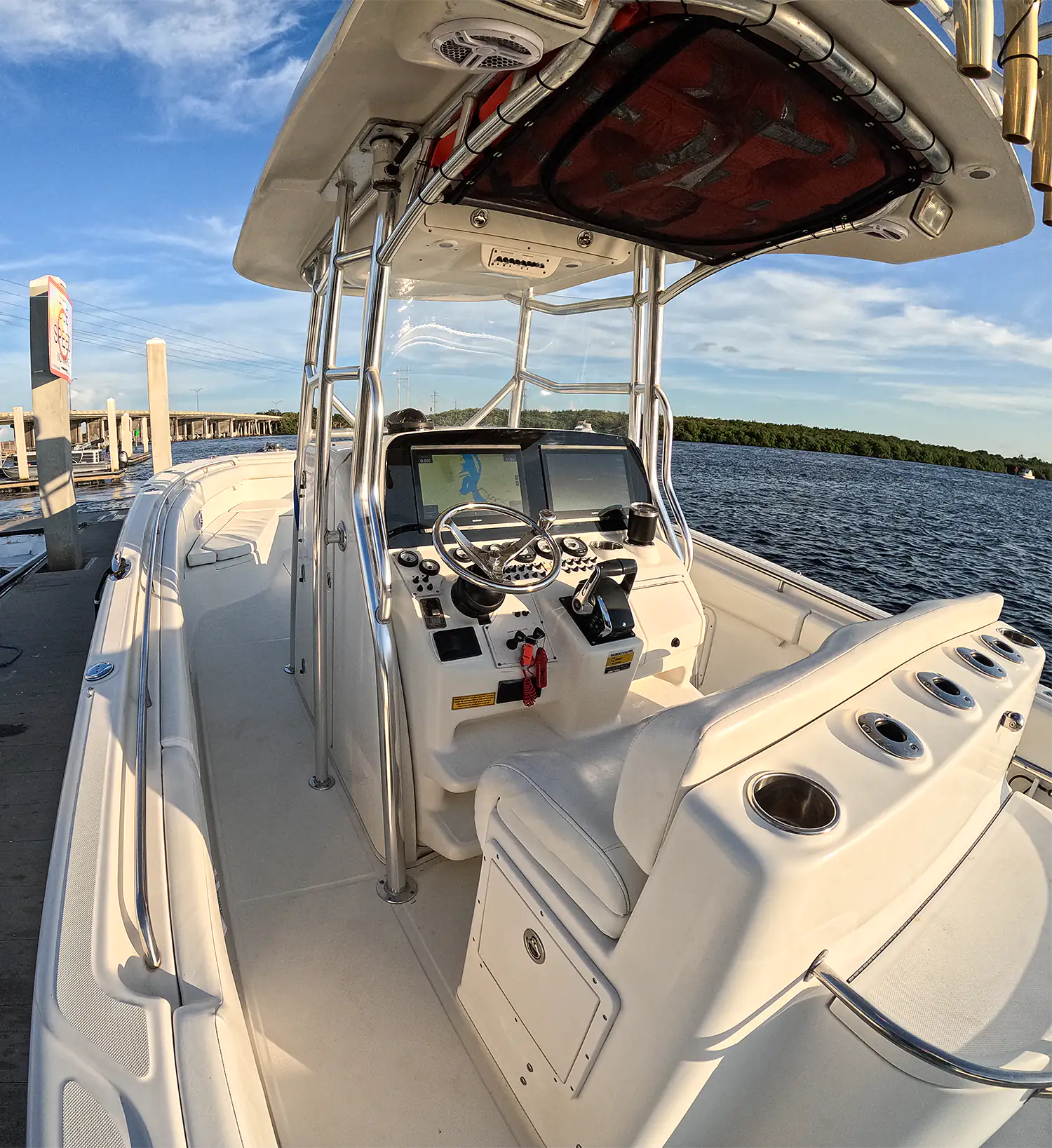 Boat view from dockside